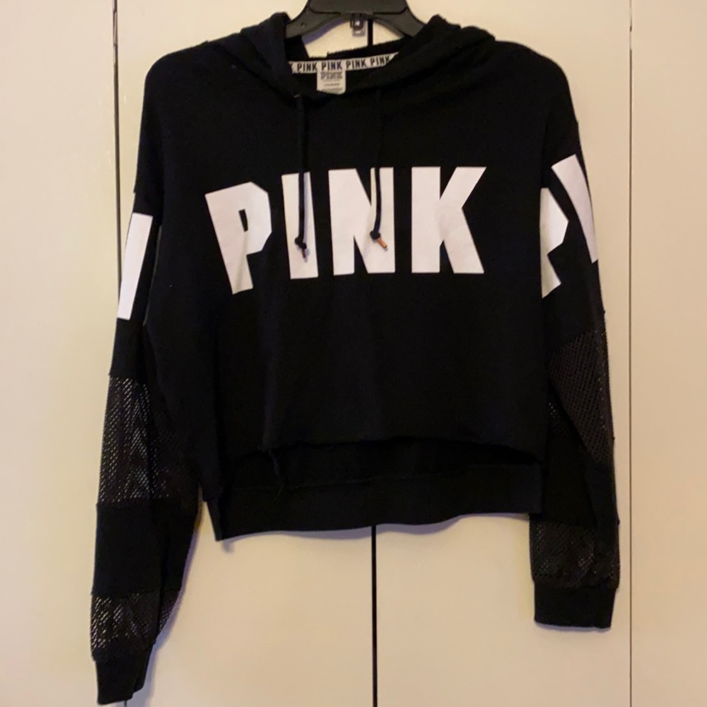 “PINK” Victoria Secret Cropped Hoodie